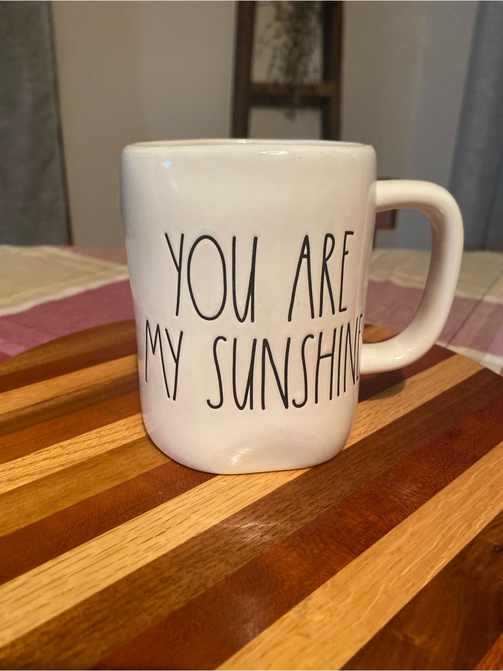 Rae Dunn White 'You Are My Sunshine' Ceramic Mug